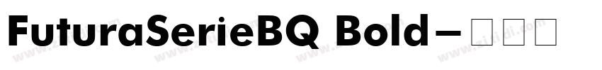 FuturaSerieBQ Bold字体转换